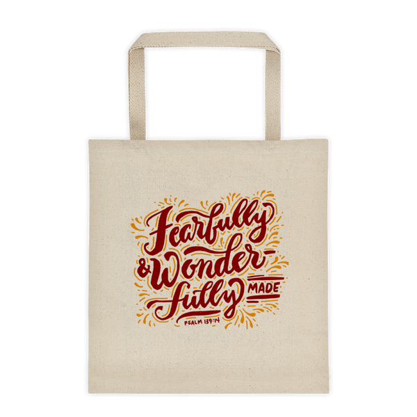 “Fearfully & Wonderfully Made” Tote Bag