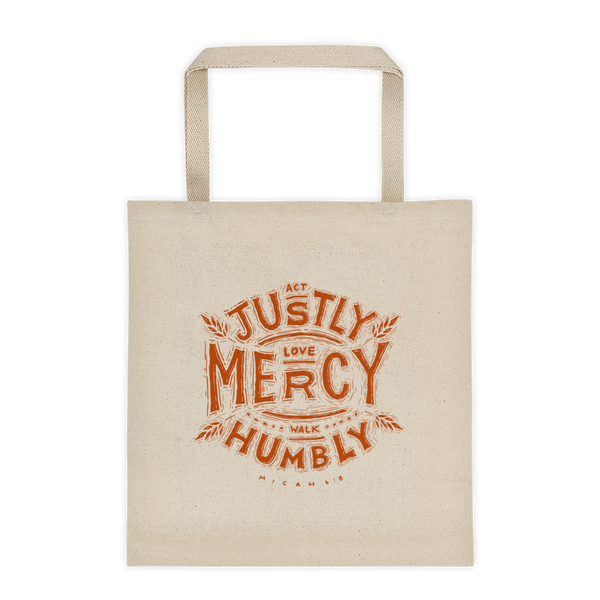 “Act Justly, Love Mercy, Walk Humbly” Tote Bag